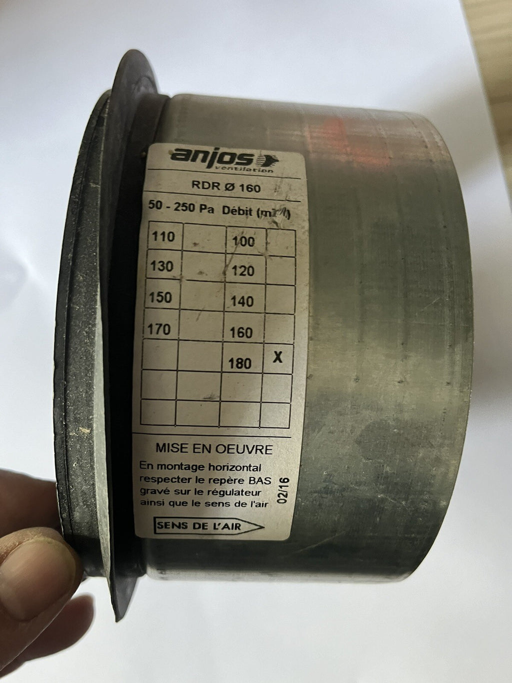 régulateur De Débit Anjos Rdr 160