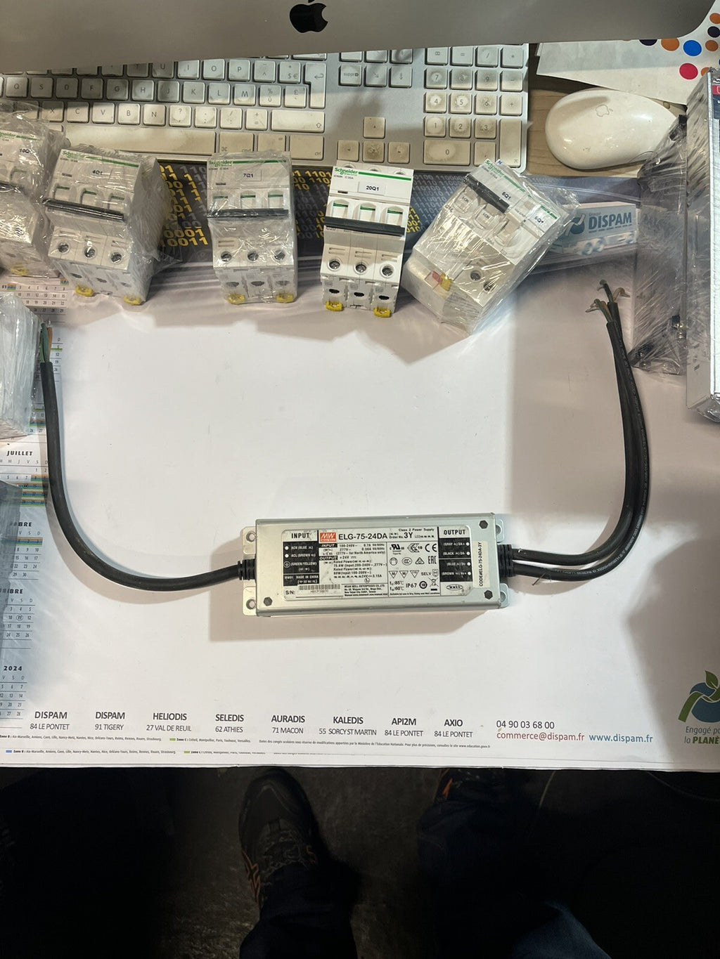 Driver MEAN WELL Dimmable Elg-75-24da