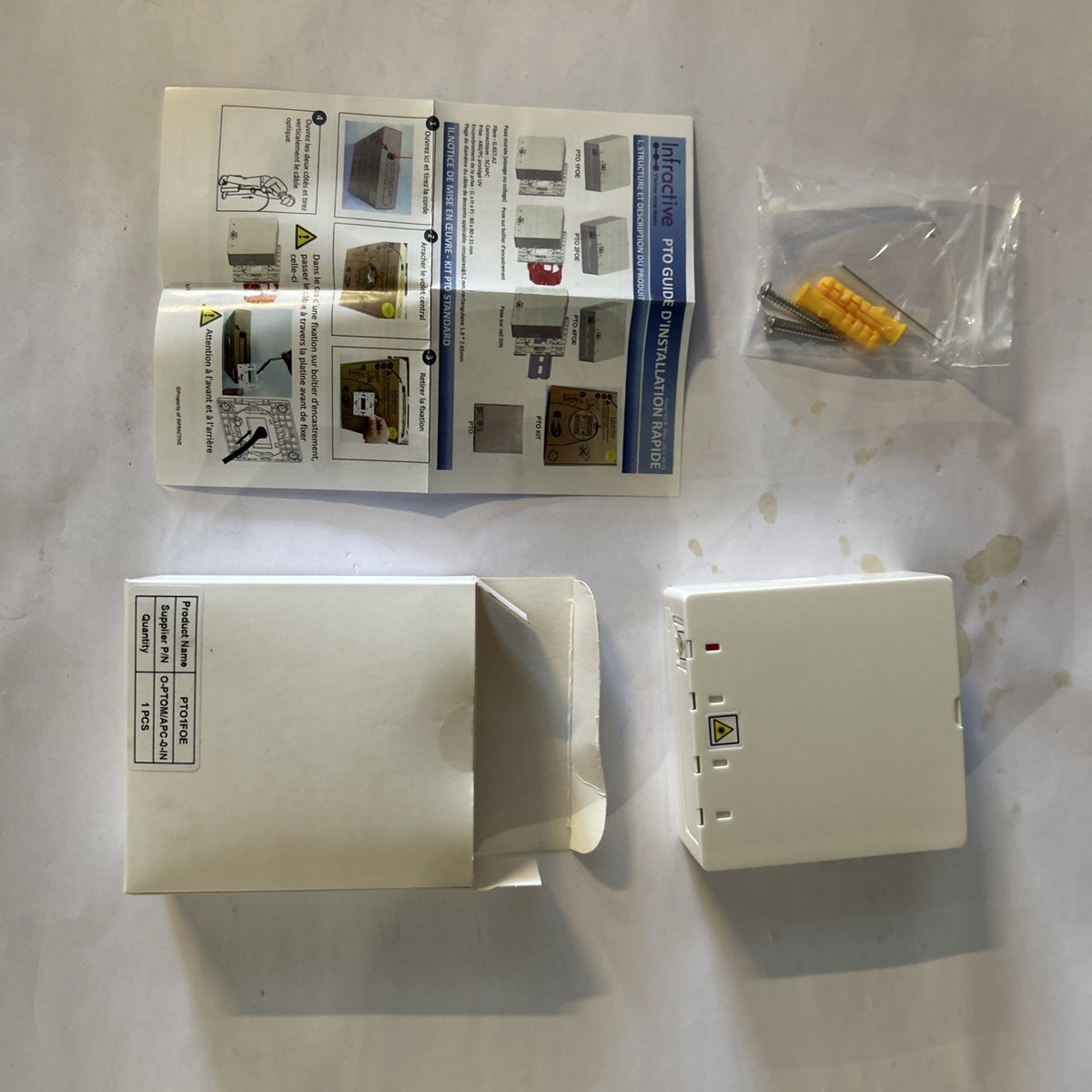 prise terminale optique (PTO) pour fibre Internet