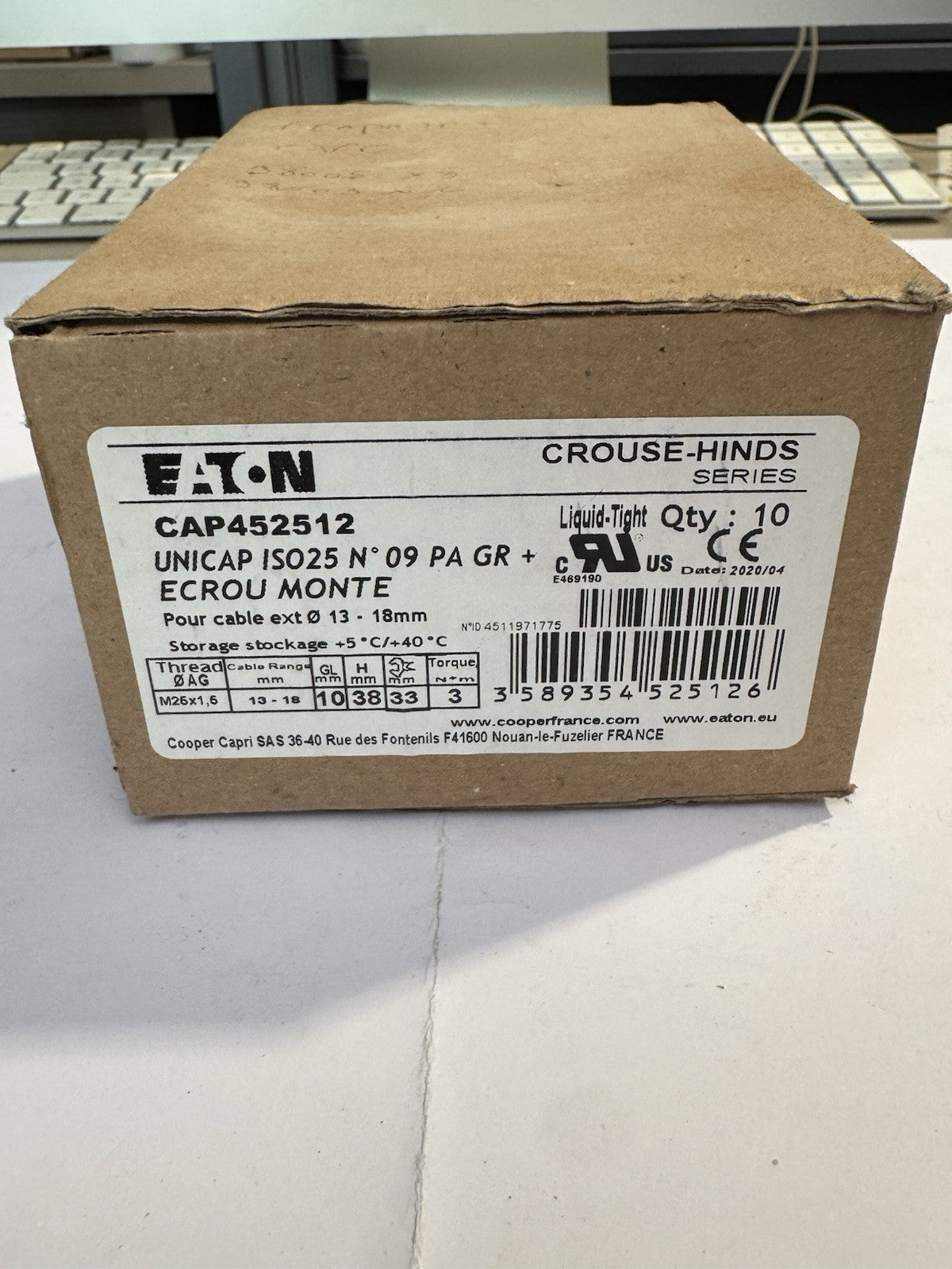 Ecrou Monte Eaton