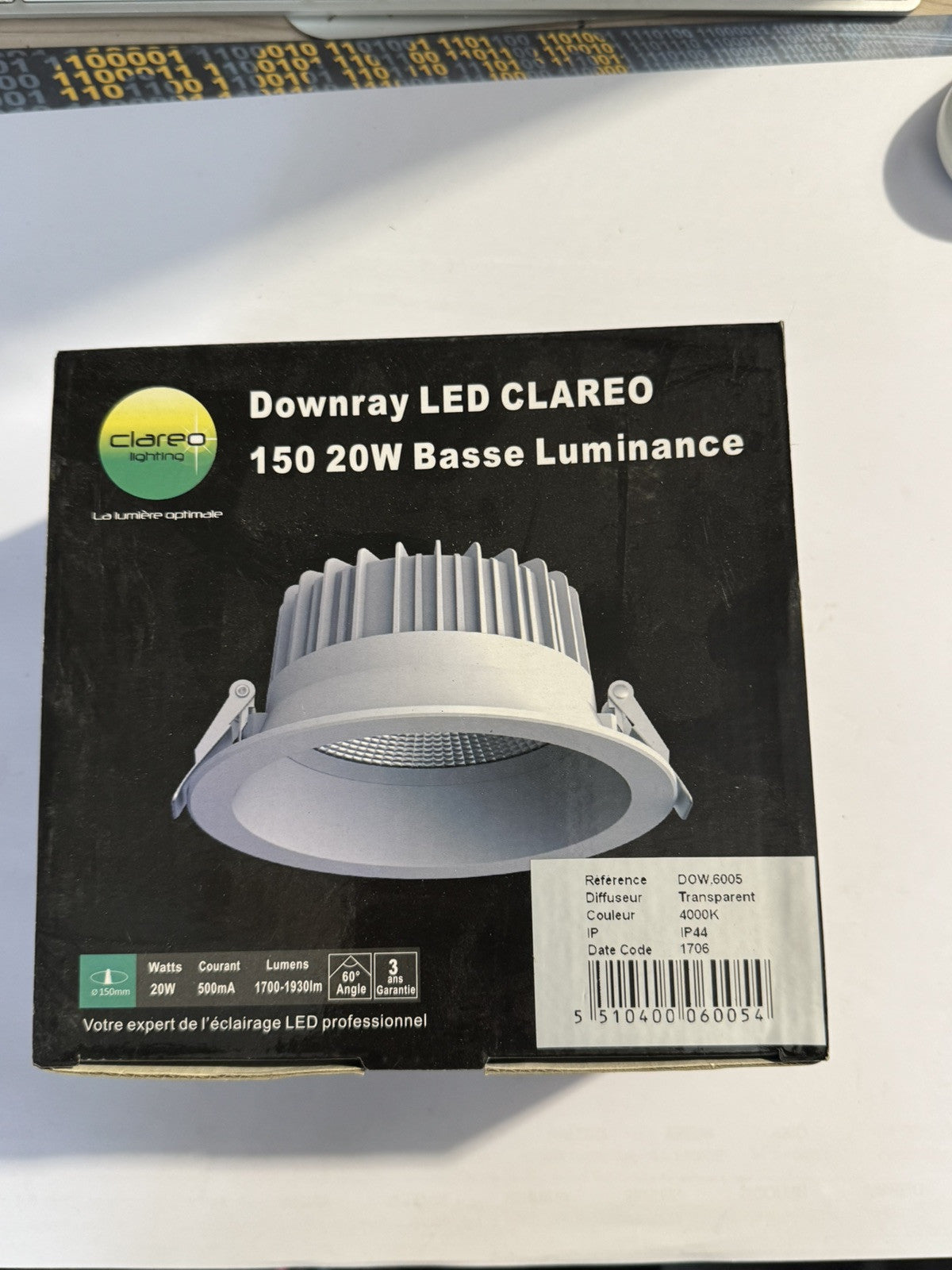 DownRay CLAREO 150 20W Basse Luminance IP44