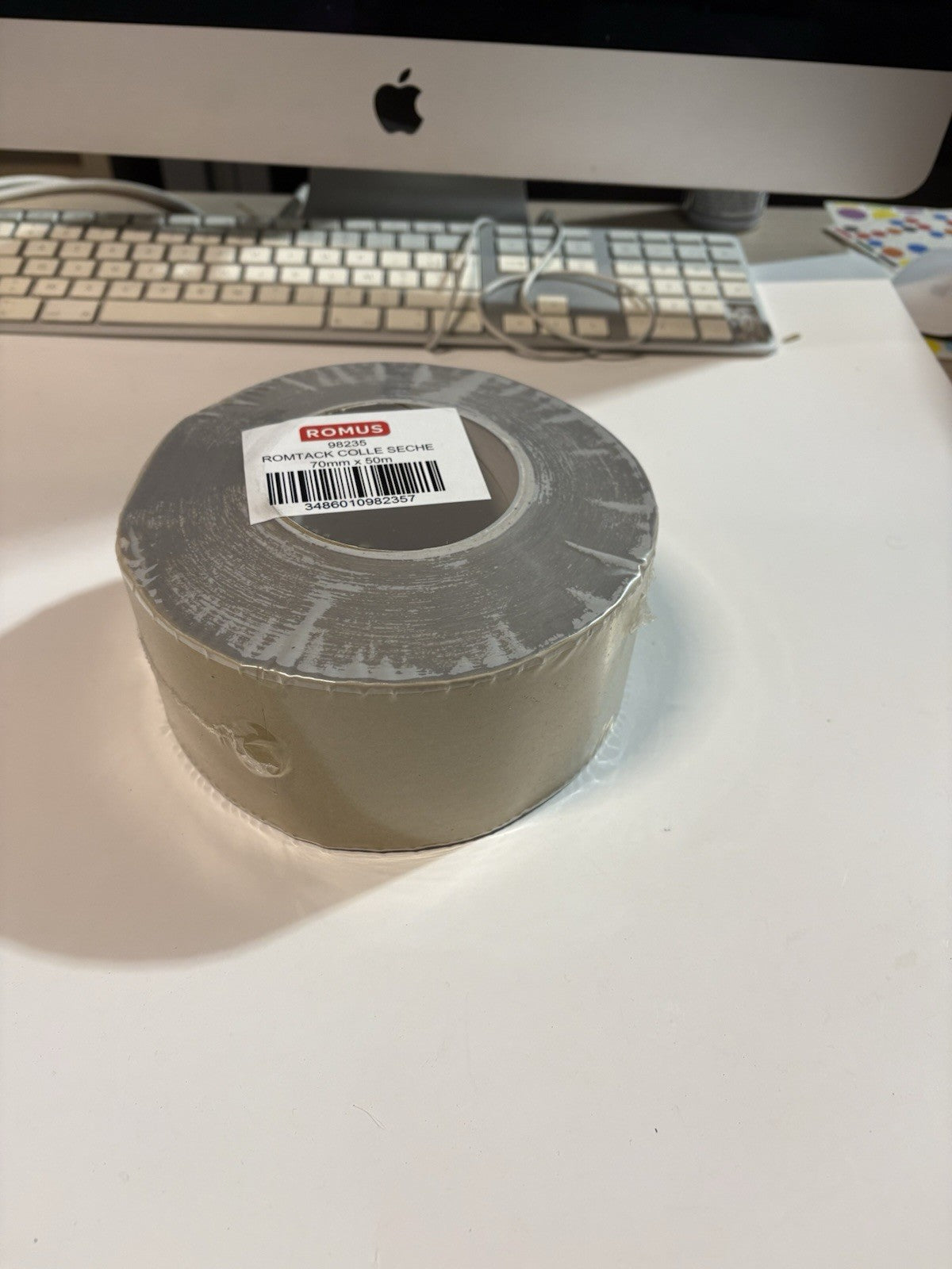 Bande adhésive romus romtack colle sèche 70mm 50m