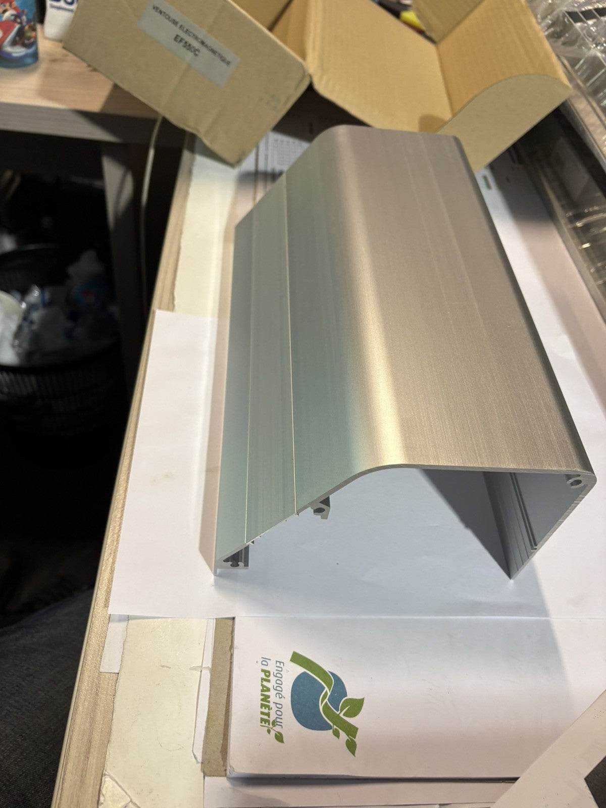 EF550C Capot pour ventouse électromagnétique ef550c et ef550c/aec Flasques, Alu