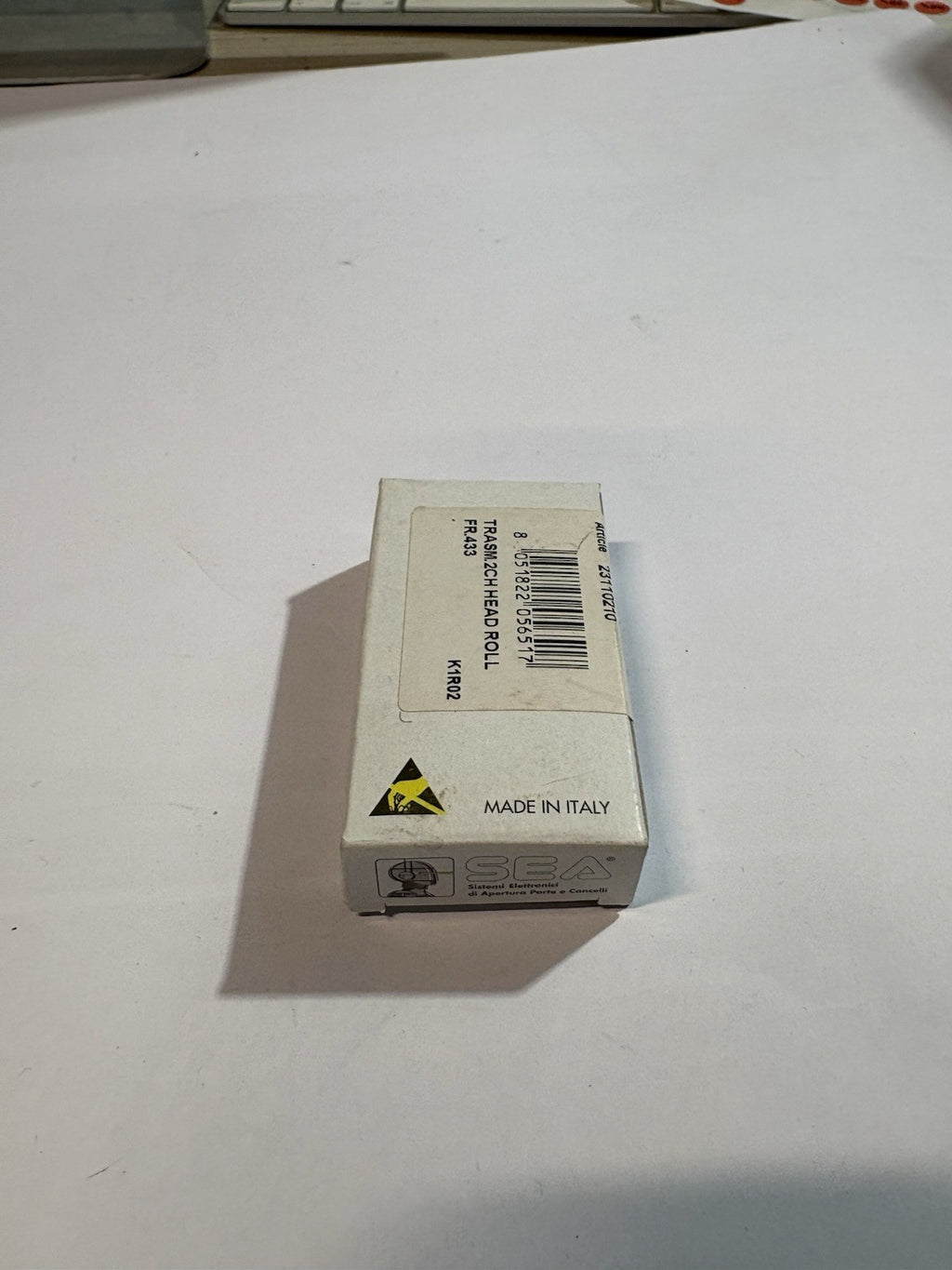 Télécommande portail sea head roll 433 gris 2 boutons