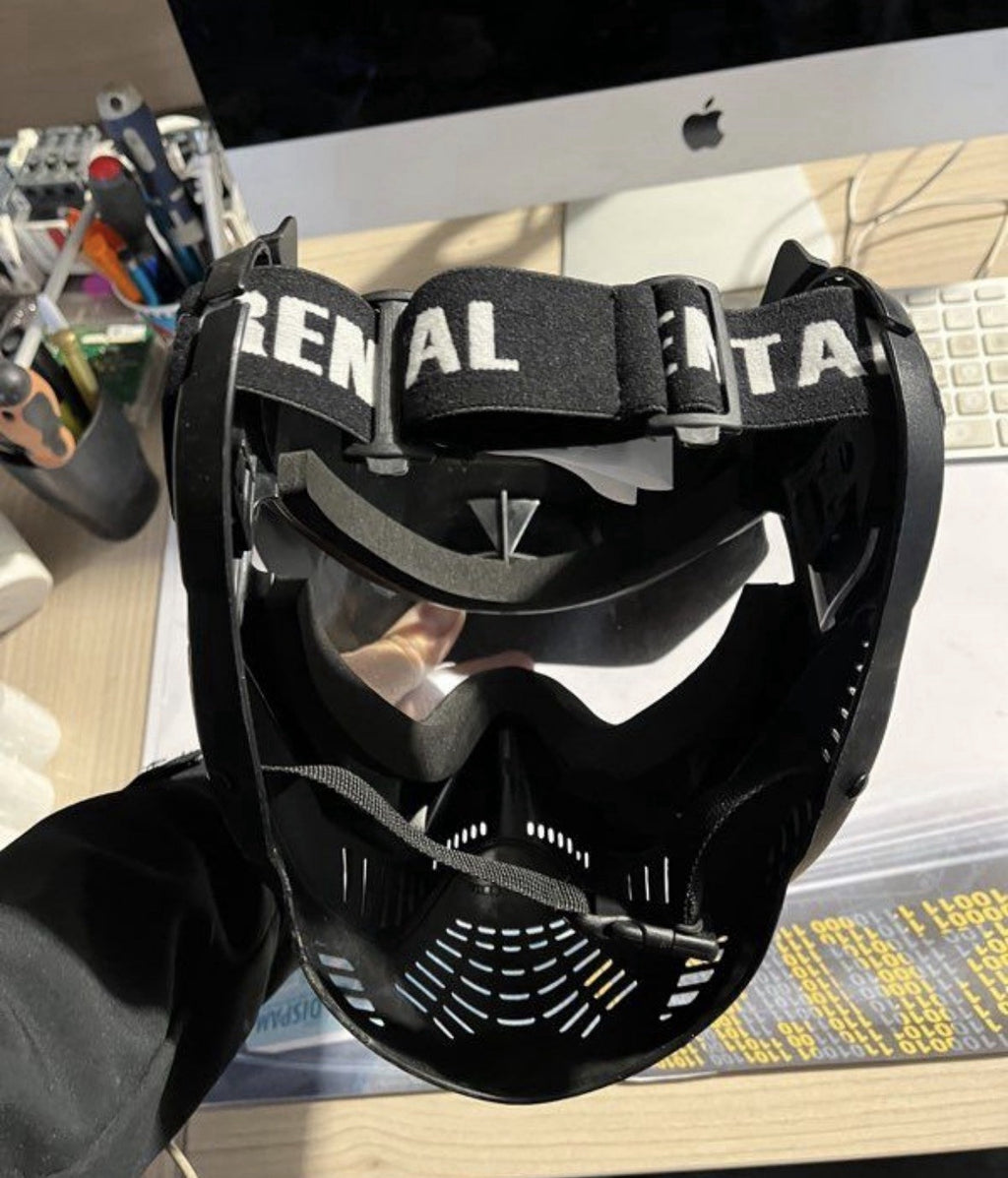 Casque avec visière pour paintball / airsoft