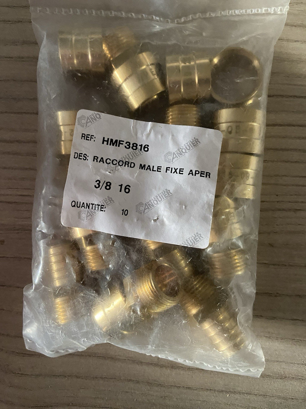 Raccord mâle fixe aper HMF3816 sachet de 10