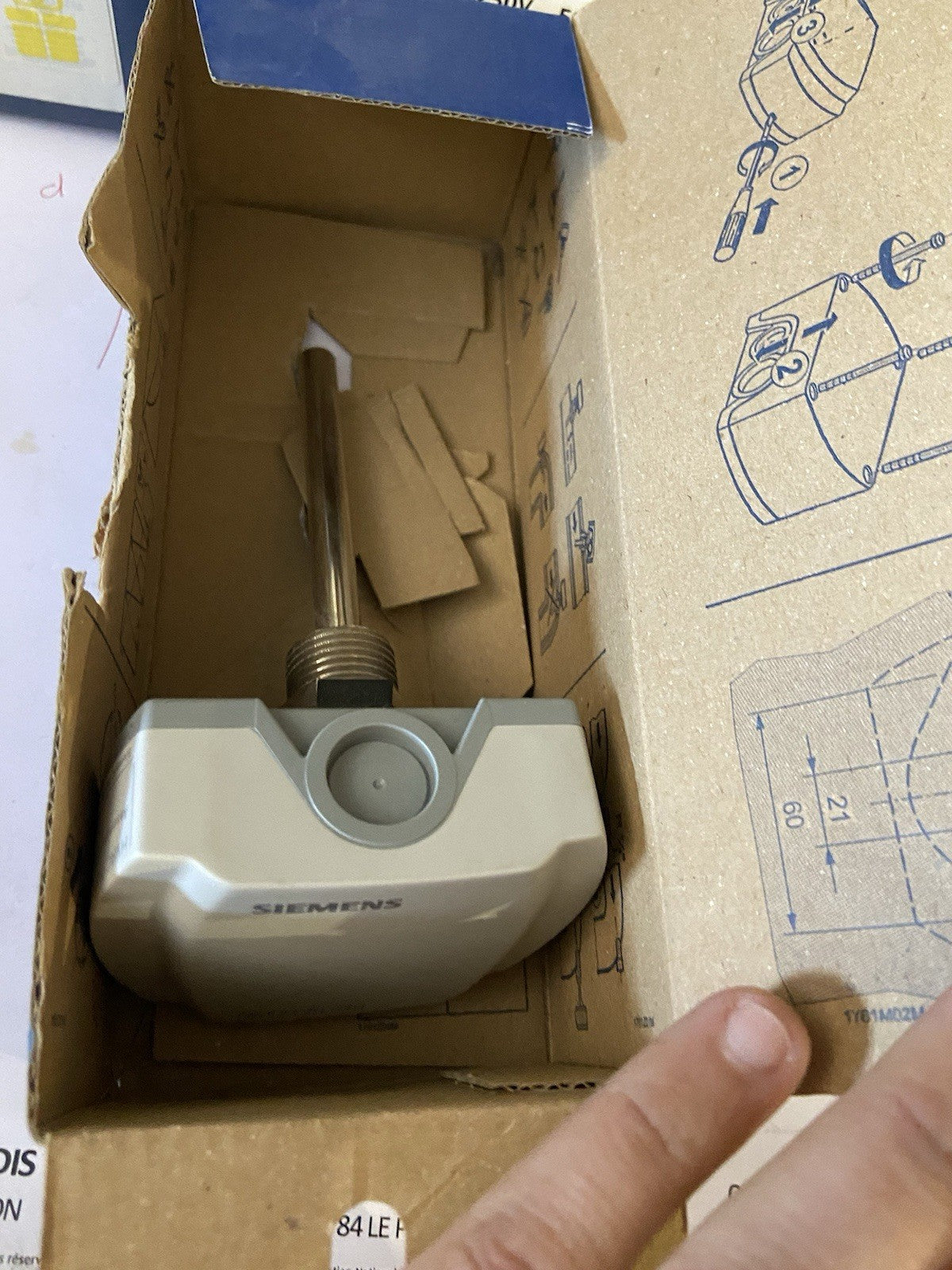 Sonde température plongeur LG-Ni1000 100mm -30...130°C - SIEMENS : QAE2120.010