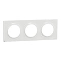 Odace Styl, plaque 3 postes Schneider 71mm Antibacterien