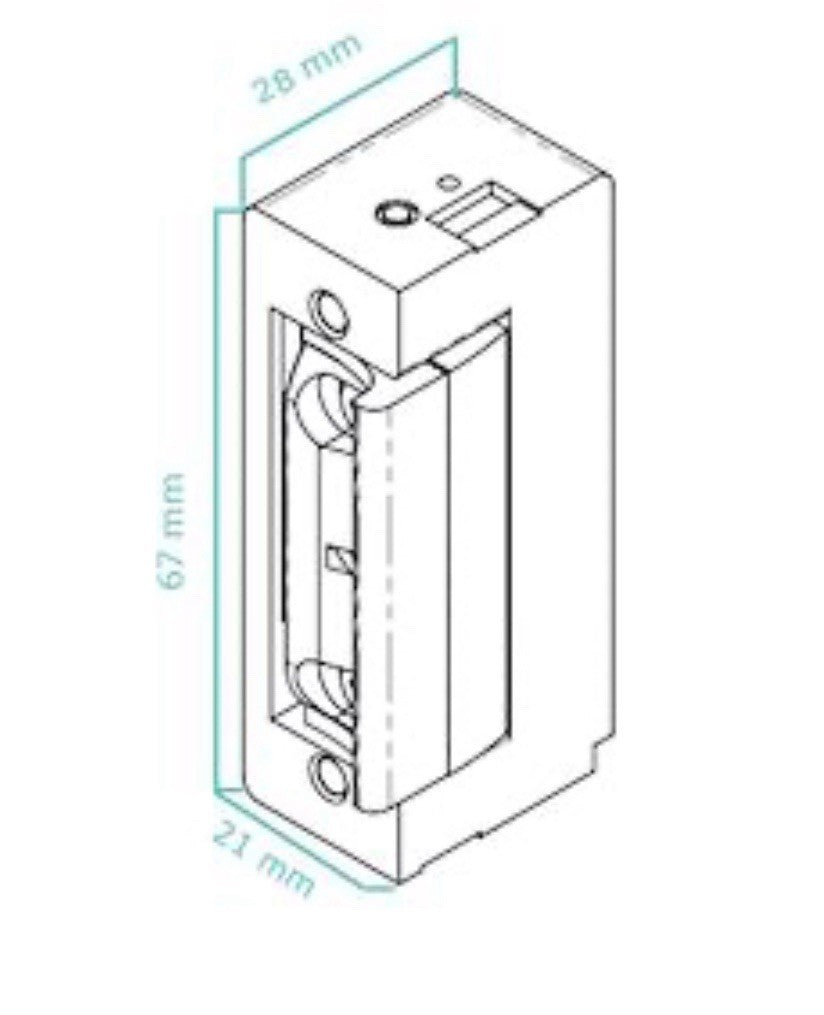 Gâche électrique d accès tonna t290sr12
