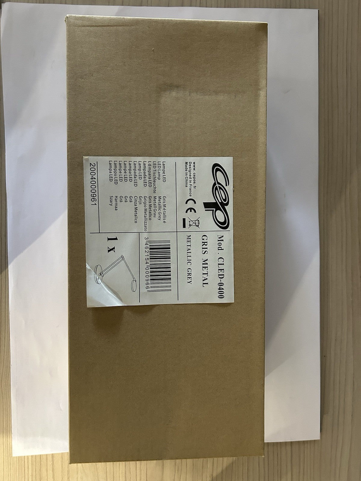 CEP CepPro 400 - lampe de bureau - LED - Gris Metal