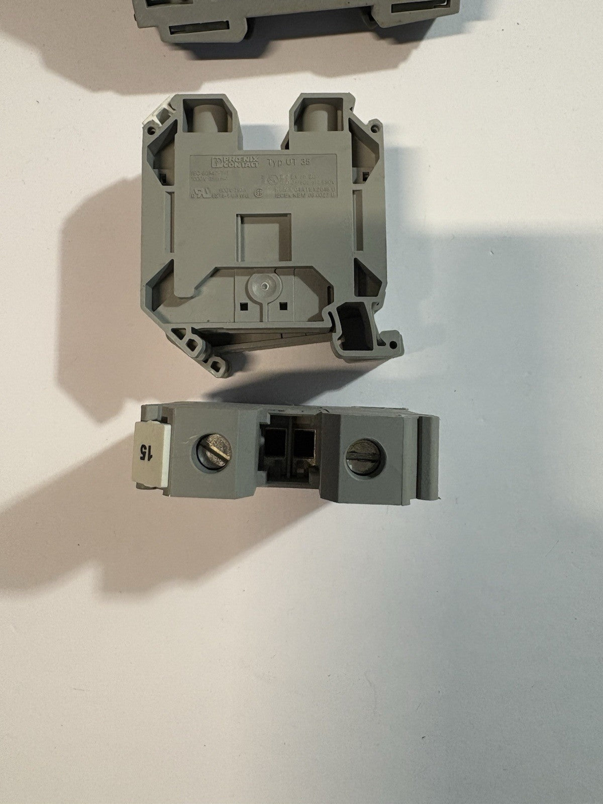 Bloc de jonction phœnix contact typ ut 35 et ut 16