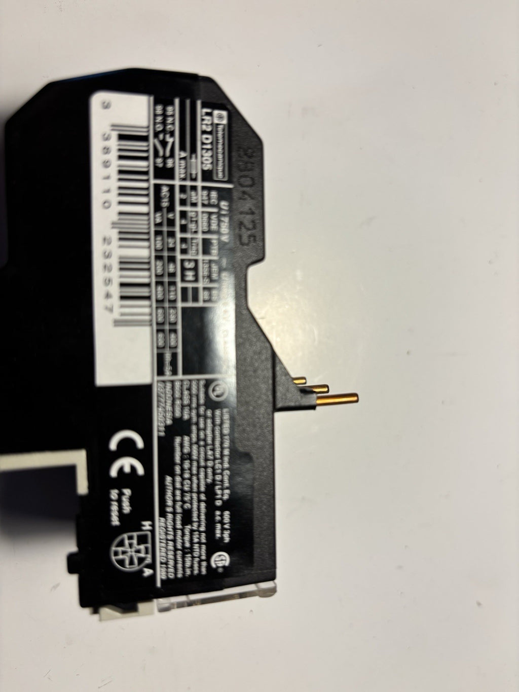 Relais thermique TeSys Télémécanique / Schneider - LR2 D1305 (0,63 - 1 A)