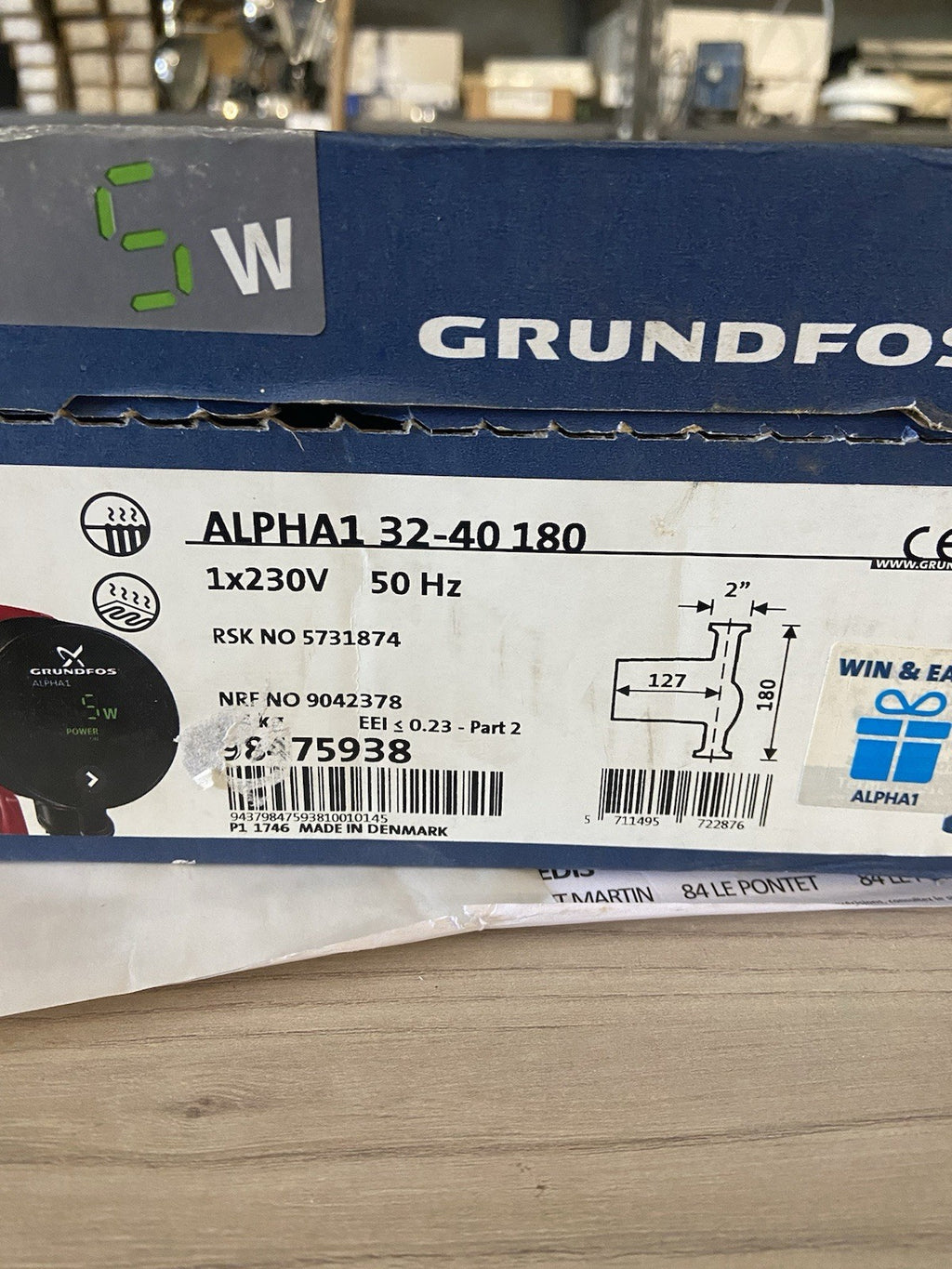 Grundfos circulateur ALPHA 32-40 180