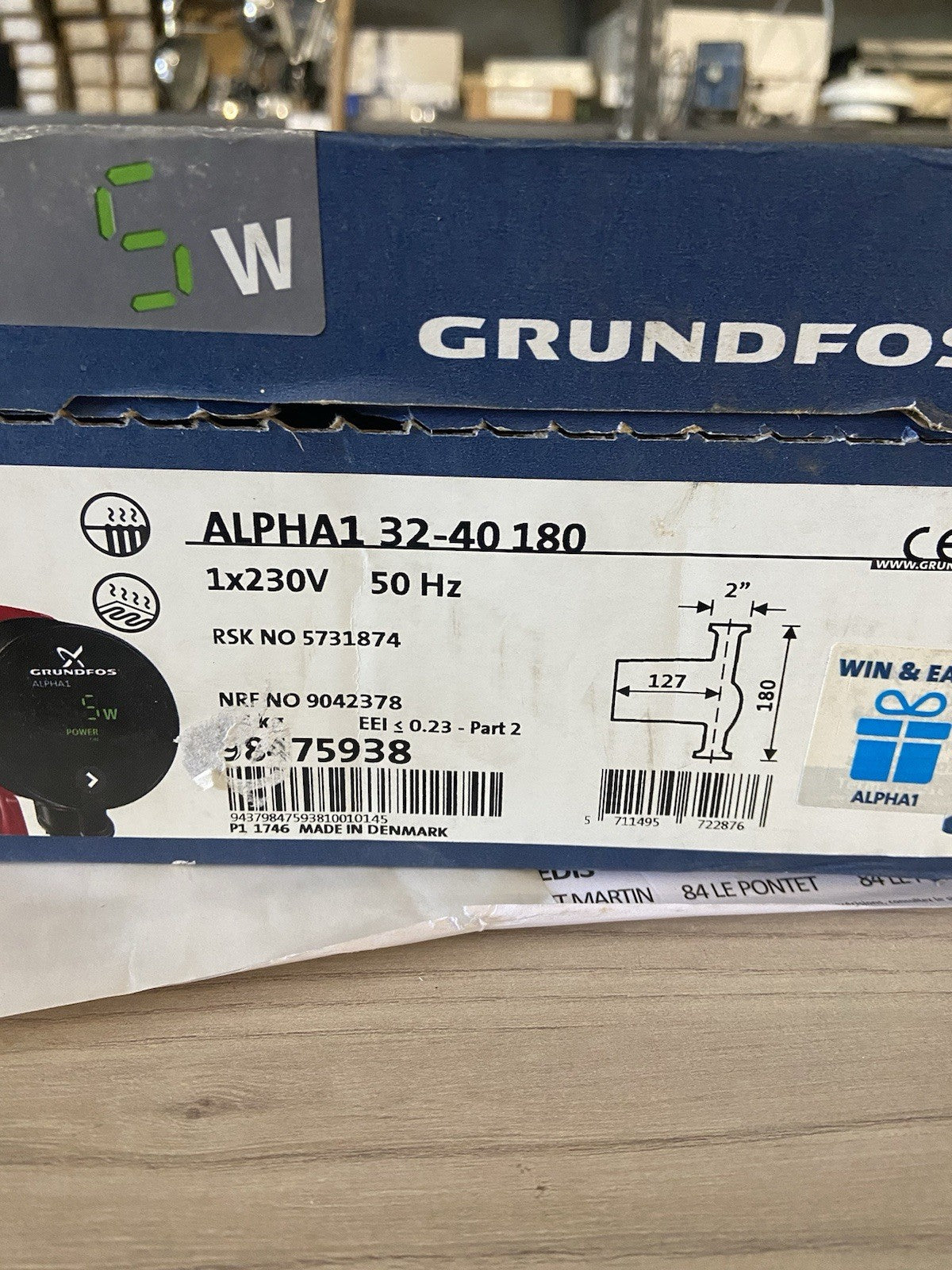 Grundfos circulateur ALPHA 32-40 180