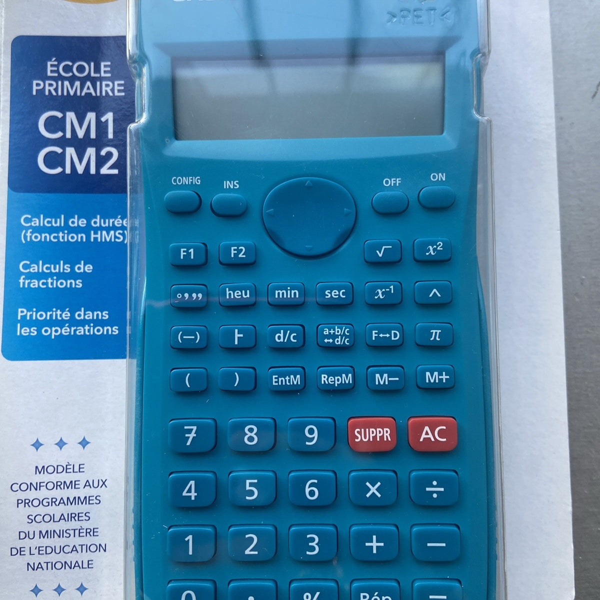 Calculatrice CASIO FX junior plus - avec coque de protection Neuve