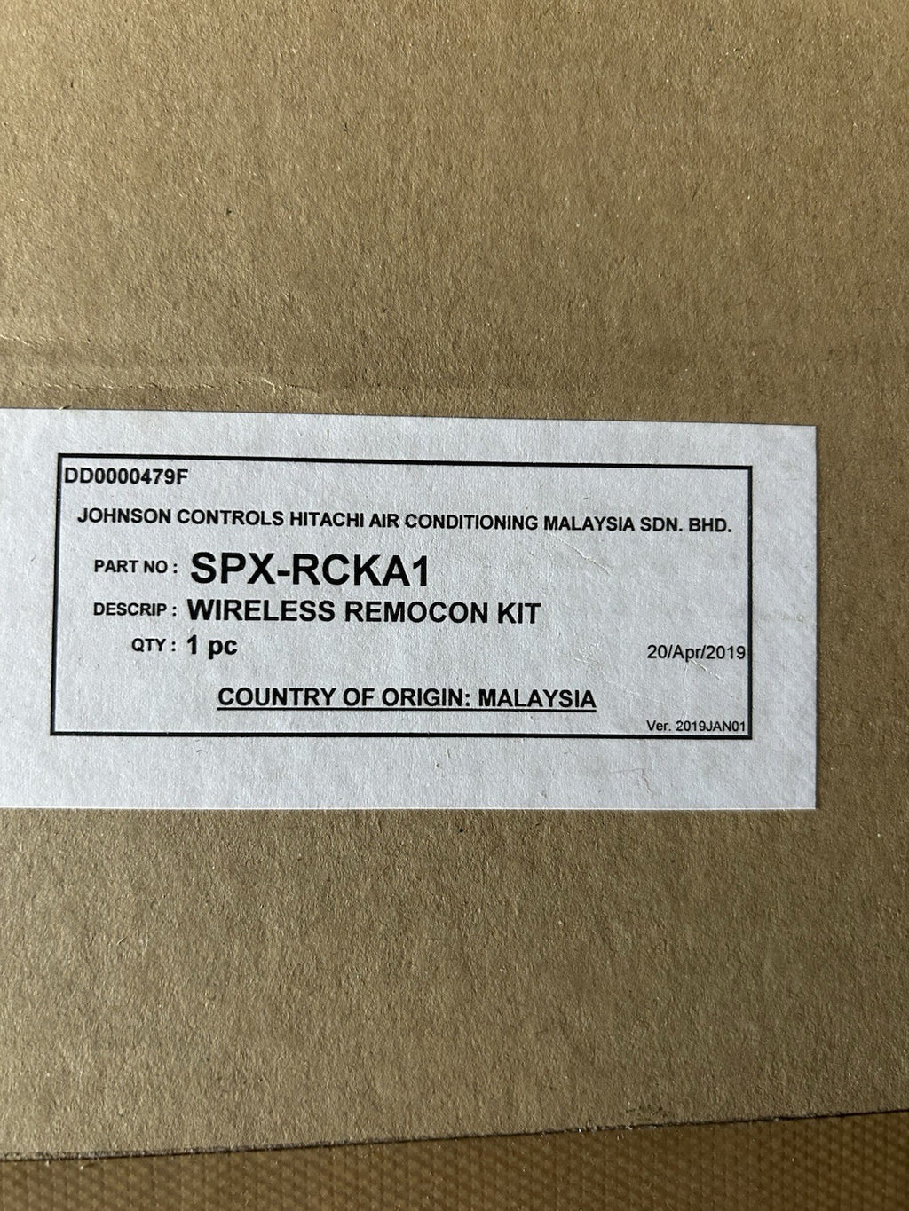 Télécommande HITACHI hebdomadaire infrarouge SPX-RCKA1