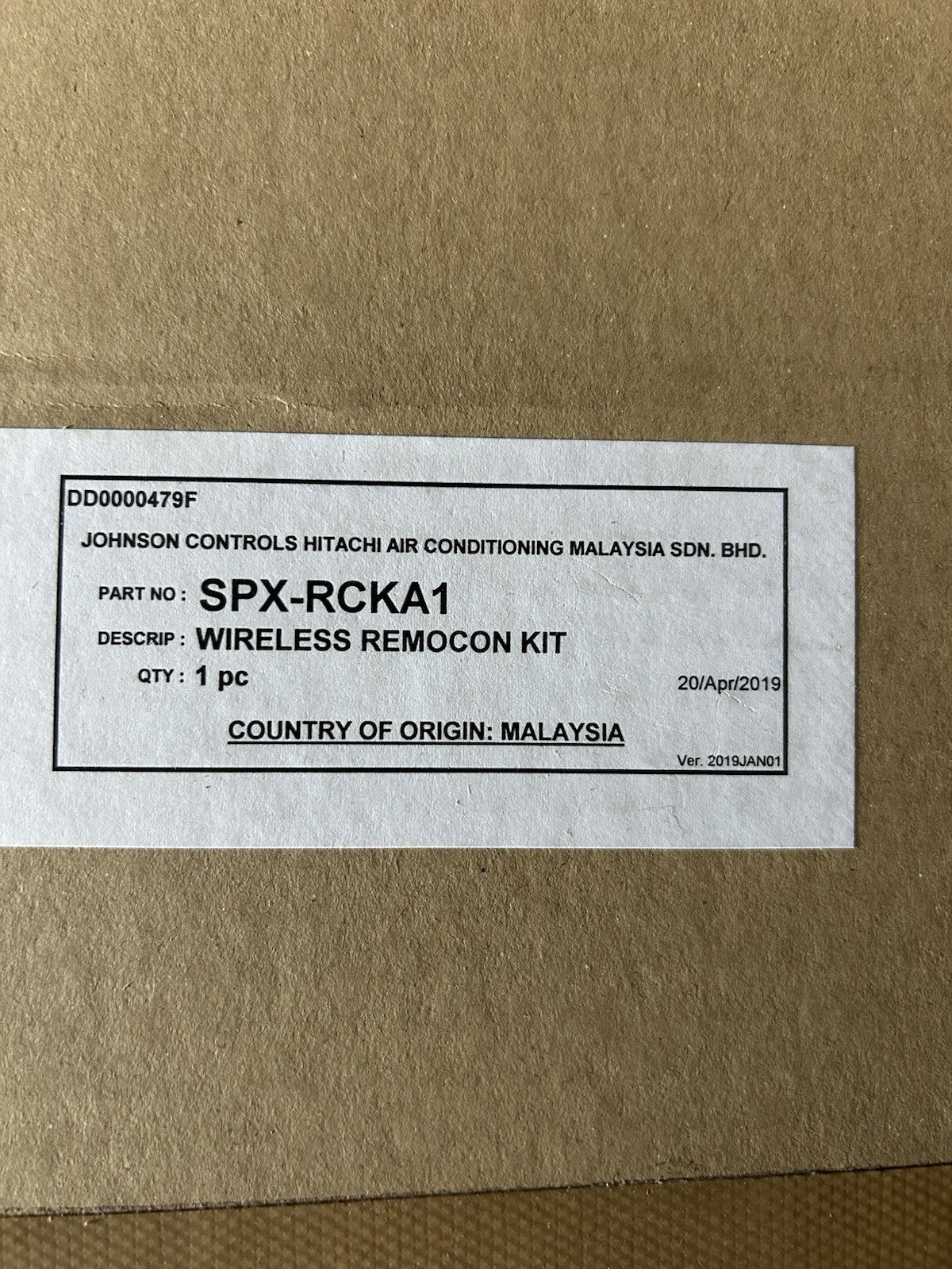 Télécommande HITACHI hebdomadaire infrarouge SPX-RCKA1