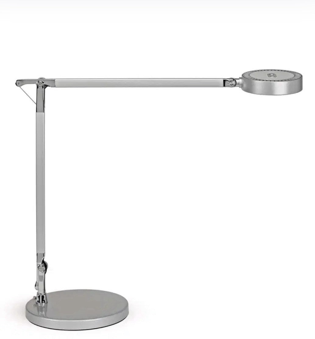 MAUL Luminaire de bureau MAULgrace LED 3.000 - 6.500 K réglable socle argenté