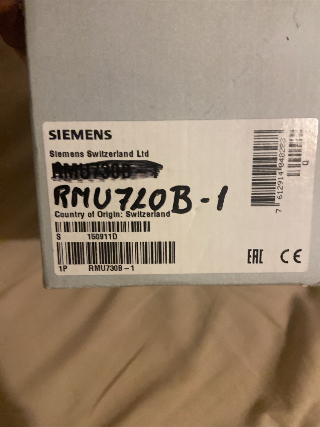 Régulateur Siemens RMU720B-1