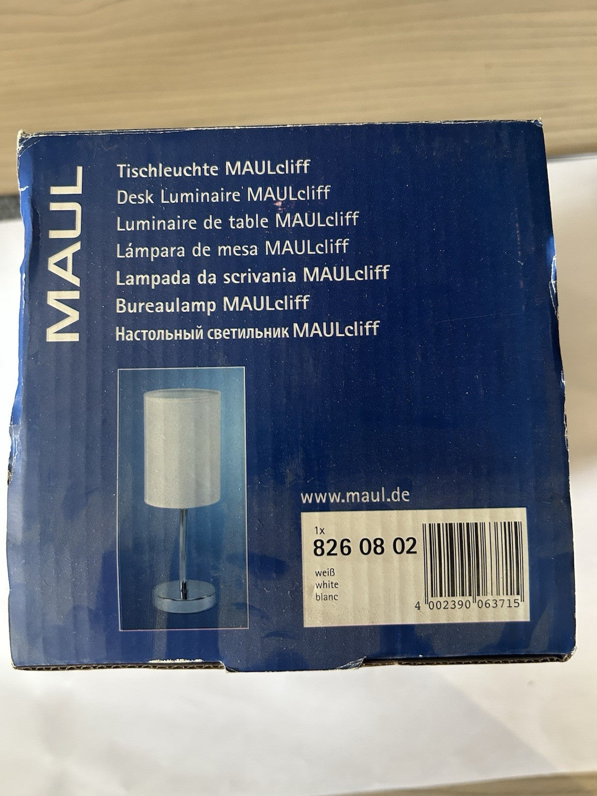 MAULcliff - Lampe de bureau - ampoule fluorescente compacte intégrée