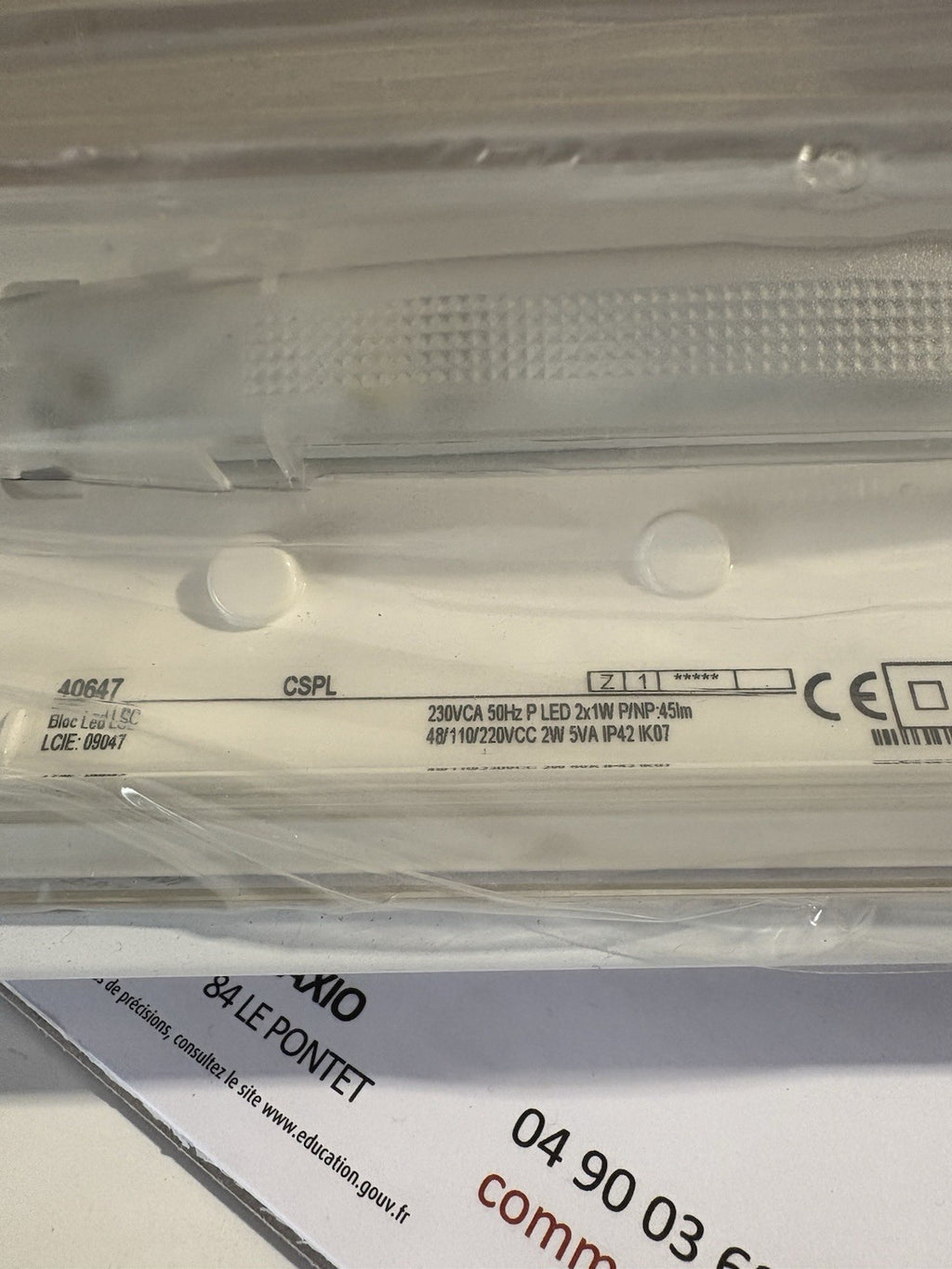 Bloc secours led lsc 40647 cspl