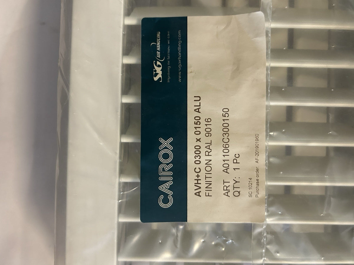 Grille de ventilation aluminium double déflection Cairox 300x150 mm