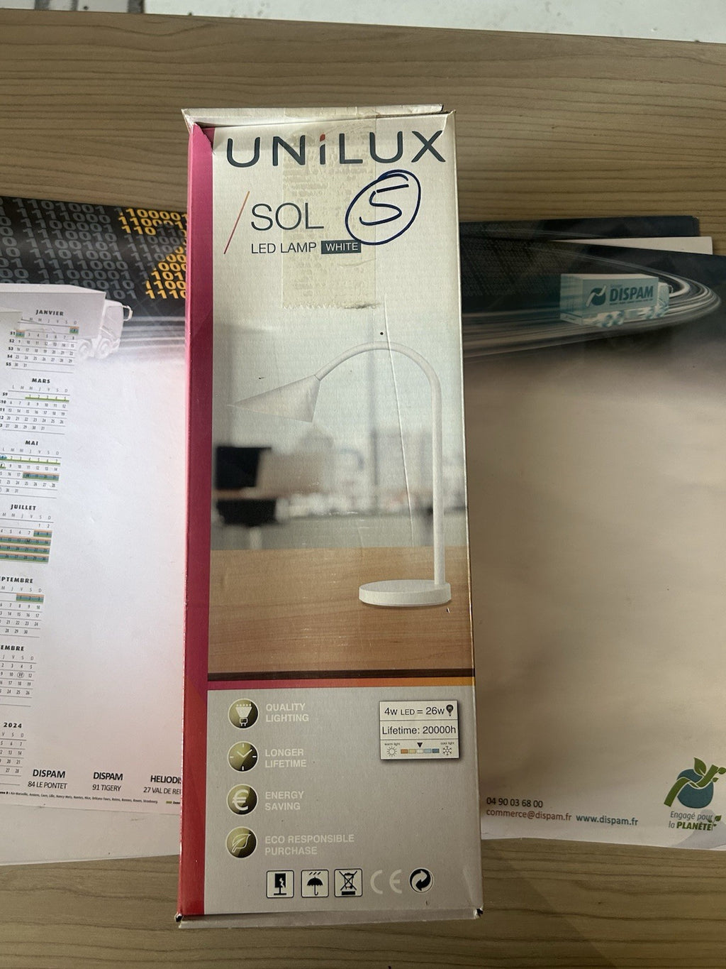 Unilux - Lampe de bureau Sol - LED - blanc