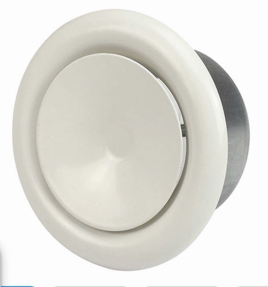 Vanne de ventilation 125 mm en métal